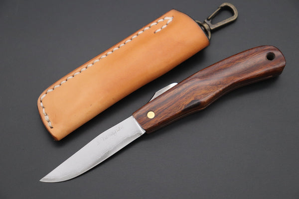 Seiji Yanagida YS-24-1 Custom Higonokami Folder (Desert Ironwood Handle)