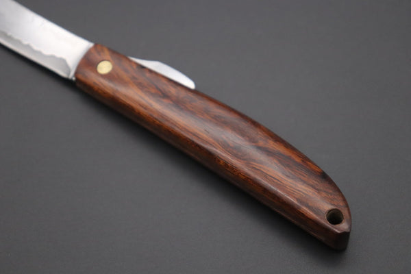 Seiji Yanagida YS-24-2 Custom Higonokami Folder (Desert Ironwood Handle)