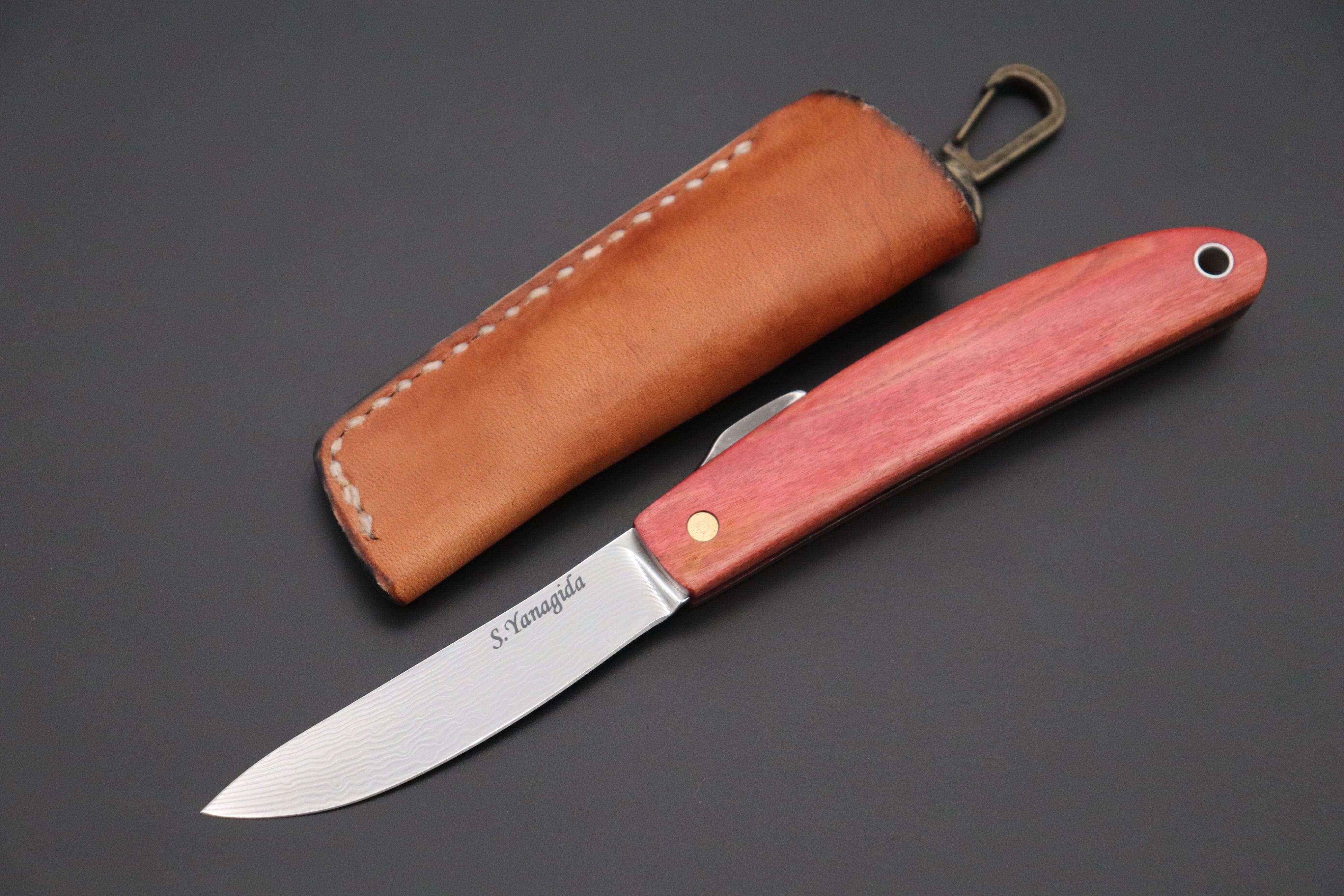 Seiji Yanagida YS-26-3 Custom Core-Less Damascus Higonokami Folder