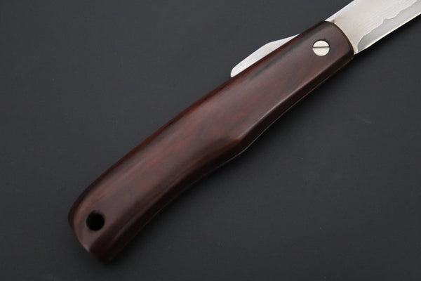 Seiji Yanagida YS-49-1 Custom Higonokami Folder (Desert Ironwood Handle)
