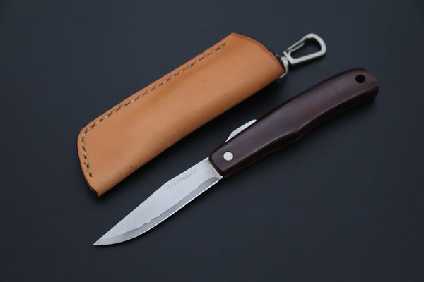 Seiji Yanagida YS-49-1 Custom Higonokami Folder (Desert Ironwood Handle)