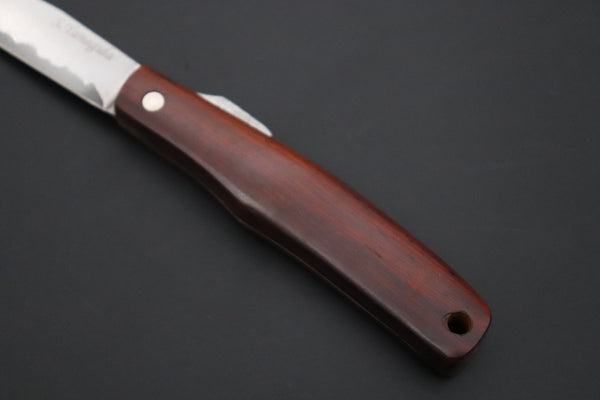 Seiji Yanagida YS-49-2 Custom Higonokami Folder (Indian Rosewood Handle)