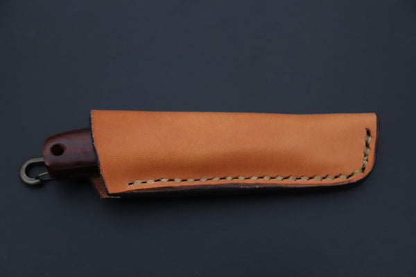 Seiji Yanagida YS-49-2 Custom Higonokami Folder (Indian Rosewood Handle)