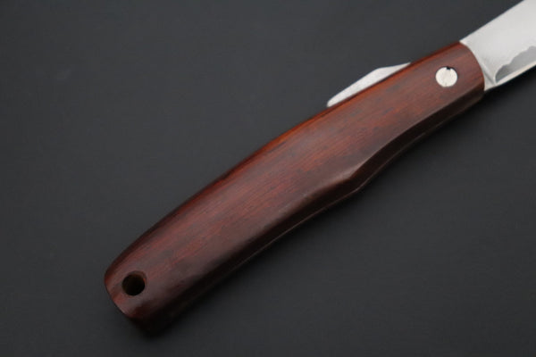 Seiji Yanagida YS-49-2 Custom Higonokami Folder (Indian Rosewood Handle)