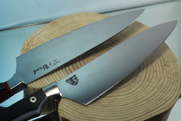 Takumi Ichikawa Custom Kitchen Knife TI-10 Gyuto 200mm (8 Inch), Unique Handle