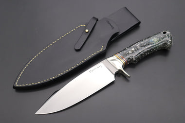 Mr. Itou R-2 Custom Damascus Small Santoku Custom Combination Handle