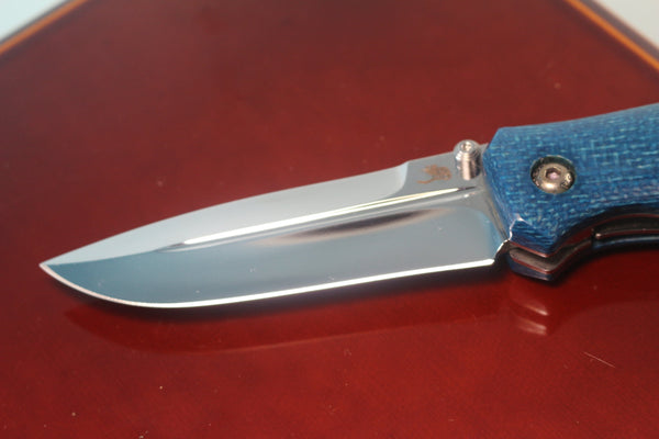 Toshiyuki Takahashi TT-20 Custom Folding Dirk, Mirror polished Solid VG-10 blade, Jute Micarta handle