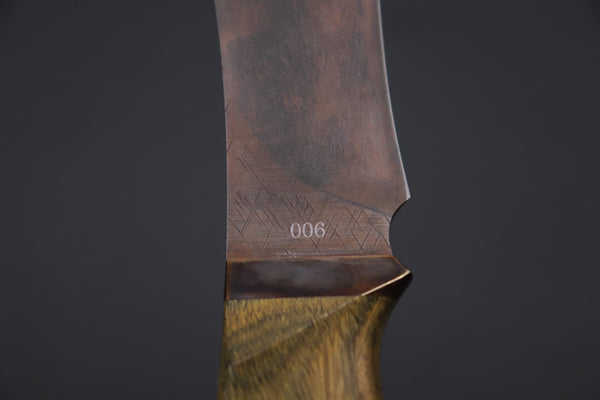 Toshiyuki Takahashi TT-6 “Wild Dream Hunter VI"(Copper-Brown D-2 Edition) - JapaneseKnifeDirect.Com