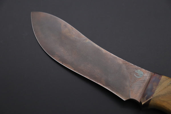 Toshiyuki Takahashi TT-6 “Wild Dream Hunter VI"(Copper-Brown D-2 Edition) - JapaneseKnifeDirect.Com
