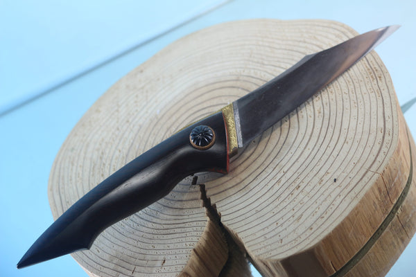 Yukio Nibe  R5-28  Tanto made from Antique Japanese Sword steel  (Zanketsuko 残欠鋼)