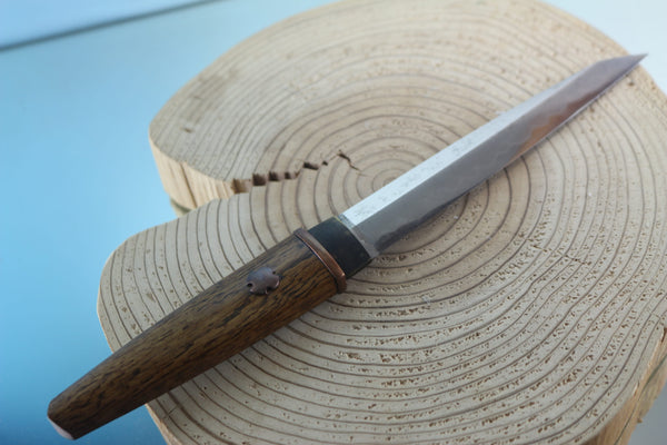 Yukio Nibe  R5-29  Tanto made from Antique Japanese Sword steel  (Zanketsuko 残欠鋼)