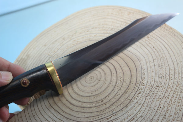 Yukio Nibe  R5-39  Tanto made from Antique Japanese Sword steel  (Zanketsuko 残欠鋼)