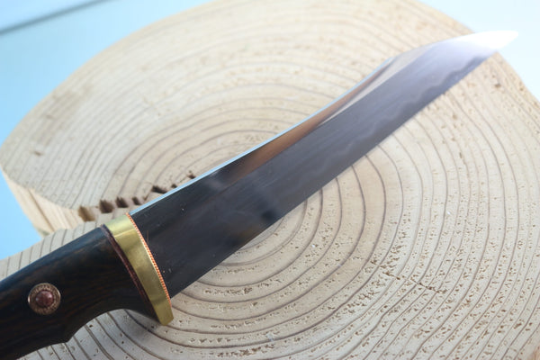 Yukio Nibe  R5-39  Tanto made from Antique Japanese Sword steel  (Zanketsuko 残欠鋼)