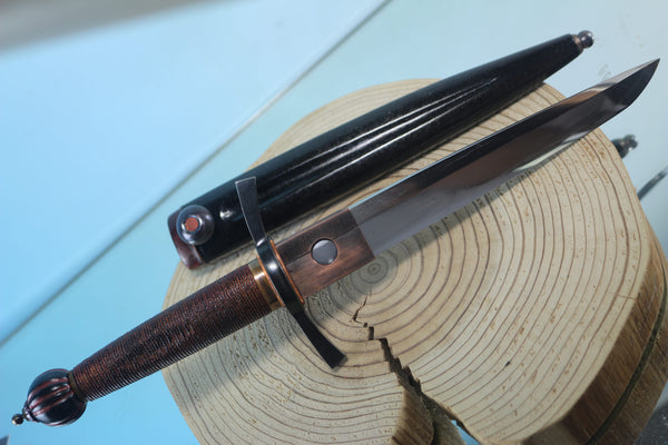Yukio Nibe  R5-9  Tanken Knife made from Antique Japanese Sword steel  (Zanketsuko 残欠鋼)