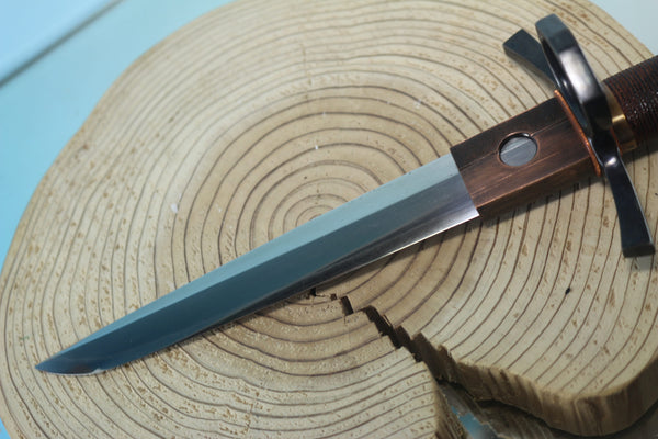 Yukio Nibe  R5-9  Tanken Knife made from Antique Japanese Sword steel  (Zanketsuko 残欠鋼)