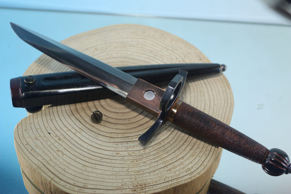 Yukio Nibe  R5-9  Tanken Knife made from Antique Japanese Sword steel  (Zanketsuko 残欠鋼)