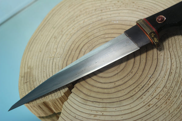 Yukio Nibe  R6-30  Tanto Dirk made from Antique Japanese Sword steel  (Zanketsuko 残欠鋼)