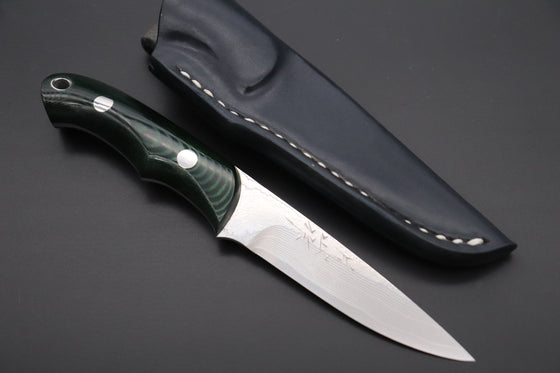 Yuta Katayama YK-8 Stream River Utility (Green Linen Micarta Handle)
