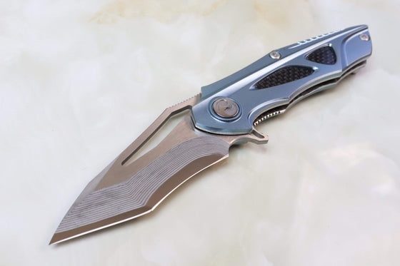 Dew Hara DH-130B "NOAH BLUE SKY" - JapaneseKnifeDirect.Com