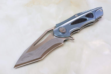 Dew Hara DH-130B "NOAH BLUE SKY" - JapaneseKnifeDirect.Com