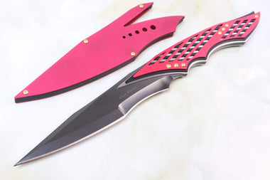 Dew Hara DH-240 "SAN"  Red Anodized Aluminum Handle - JapaneseKnifeDirect.Com