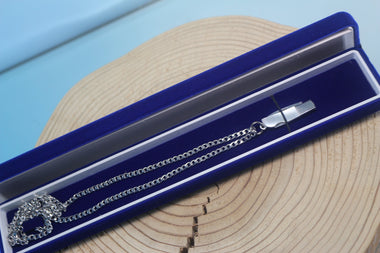 Fumio Inagaki FI-20 Miniature Jess Horn Lockback Folder with Necklace chain & Jewelry box