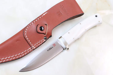 Hattori HT-70DF Urbane Hunters (Dupont White Corian Handle) - JapaneseKnifeDirect.Com