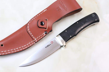 Hattori HT-70MF Urbane Hunters (Linen Micarta Handle) - JapaneseKnifeDirect.Com