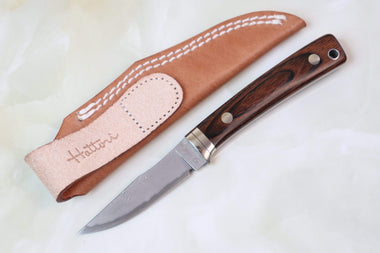 Hattori KD30-841 Cowry X Damascus Little Wild Hunters (Clip Point, Total 7 Kinds of Unique Handle Variation)