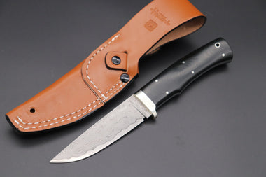 Hattori KD30-HT70MF Cowry X Damascus Urbane Hunters (Linen Micarta Handle)