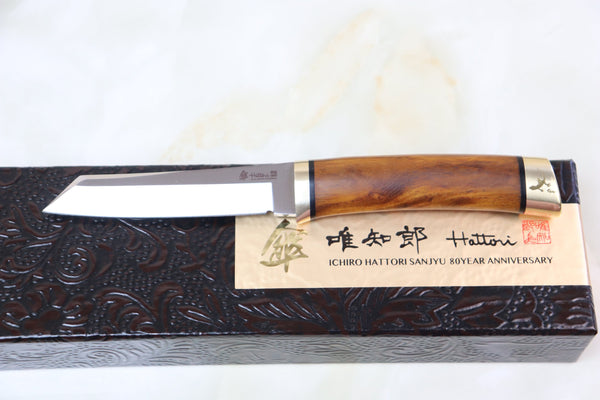 Hattori 傘 SAN-GECKO Limited Edition GECKO-05A Classic Tanto (Desert Ironwood Handle)