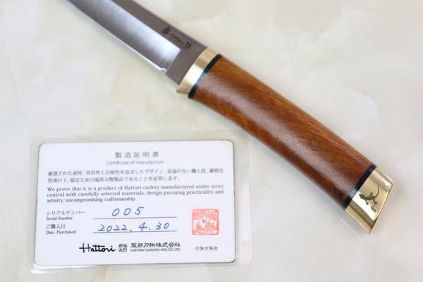 Hattori 傘 SAN-GECKO Limited Edition GECKO-05F Classic Tanto (Desert Ironwood Handle)