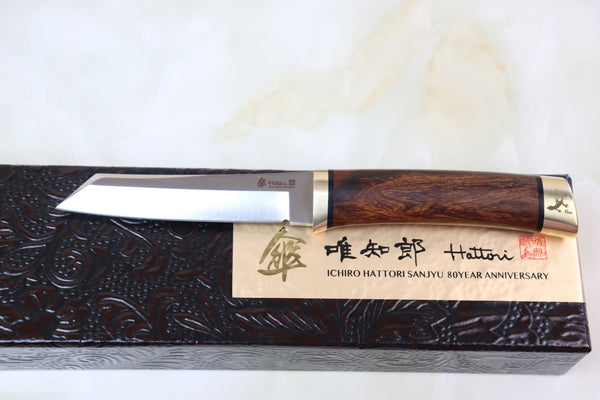 Hattori 傘 SAN-GECKO Limited Edition GECKO-05K Classic Tanto (Desert Ironwood Handle)