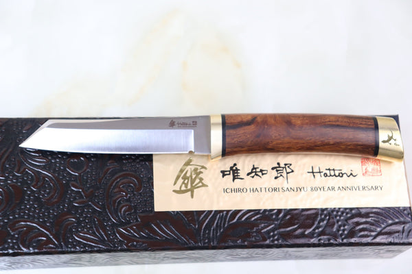 Hattori 傘 SAN-GECKO Limited Edition GECKO-05Q Classic Tanto (Desert Ironwood Handle)