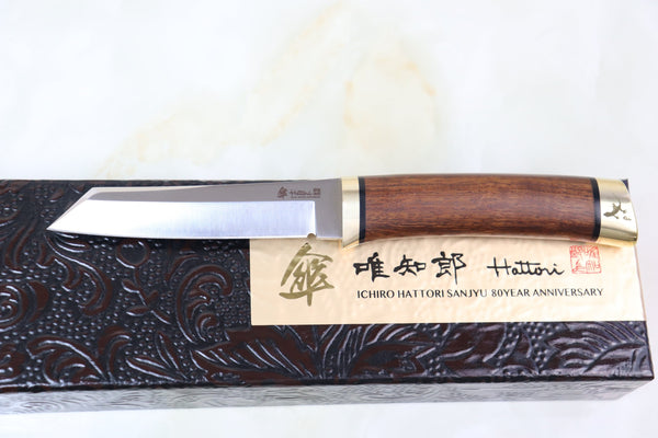 Hattori 傘 SAN-GECKO Limited Edition GECKO-05R Classic Tanto (Desert Ironwood Handle)