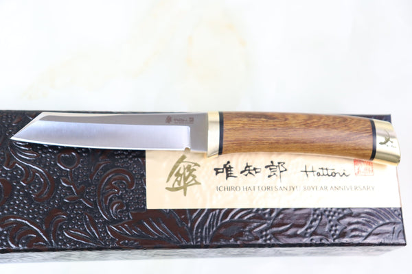 Hattori 傘 SAN-GECKO Limited Edition GECKO-05U Classic Tanto (Desert Ironwood Handle)