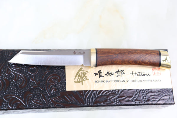 Hattori 傘 SAN-GECKO Limited Edition GECKO-05Y Classic Tanto (Desert Ironwood Handle)