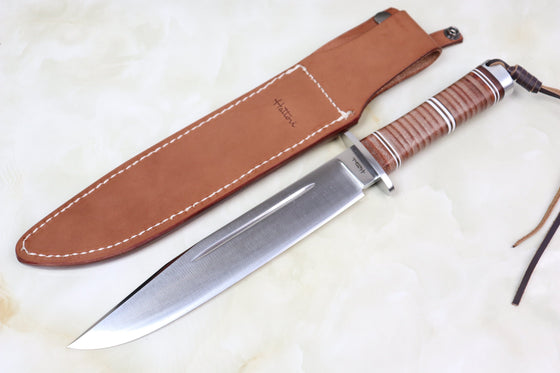 Hattori 傘 SAN-GECKO Limited Edition GECKO-13 Brown Bowie Hunter (Convex Ground)