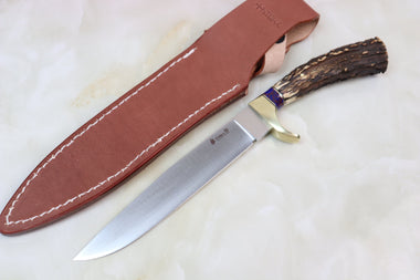 Hattori 傘 SAN-GECKO Limited Edition GECKO-2DT Wild Hunter (Stag Handle / Deep Blue Lapis Gem-Composite Stone Spacer)