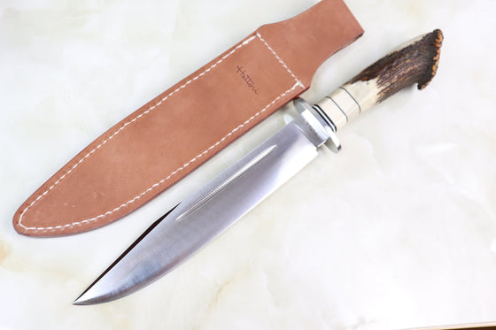 Hattori 傘 SAN-GECKO Limited Edition GECKO-8 Custom Wild Crown Hunter (Crown Stag Handle, Convex Ground)