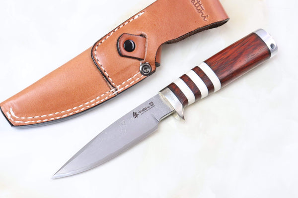 Hattori 傘 SAN Limited Edition SAN-17 Cowry-X Damascus "WILD ROAD HUNTER PREMIUM S"