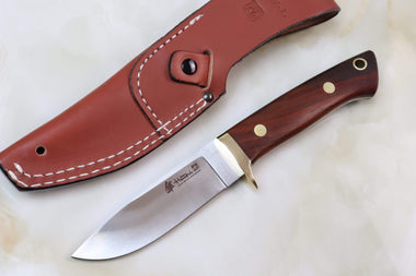 Hattori 傘 SAN Limited Edition SAN-21 Cocobolo Drop Point Hunter - JapaneseKnifeDirect.Com