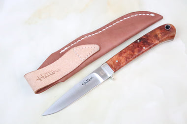 Hattori 傘 SAN Limited Edition SAN-52 Custom Small Utility Hunter (Quince Burl Wood Handle)