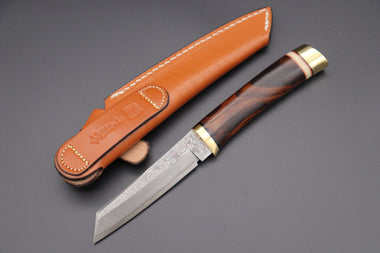 Hattori 傘 SAN Limited Edition SAN-58B "Cowry X Damascus Classic Tanto"