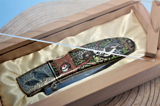 Katsuhiko Miura KM-2 Art Knife "Birds"