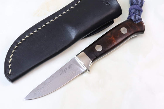 Kei Goto GH-300D Small Drop point Hunter | Core-Less Damascus - JapaneseKnifeDirect.Com