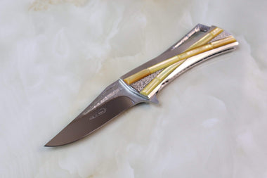 Koji Hara KH-205GMOP "CLOSER, Jr, GOLD Lip MOP inlays"