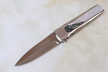 Koji Hara KH-255A "Scotch" | White MOP & Abalone - JapaneseKnifeDirect.Com
