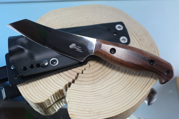 Makkari JM-160 "Toka 灯火" Bush Craft Knife, 5-1/2" Mirror polished 440C Blade