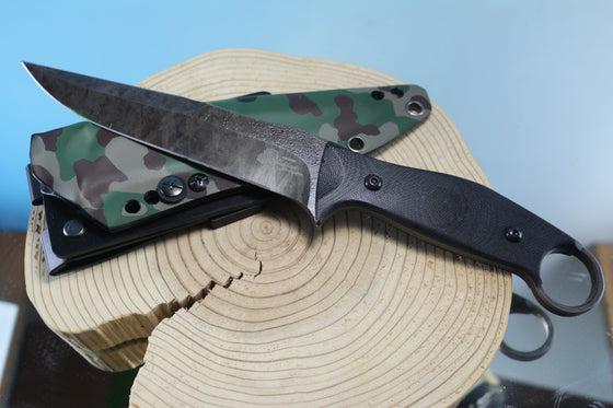 Makkari JM-170 "Muddler" Fighting Knife, 5-3/4" Spear point 440C Blade